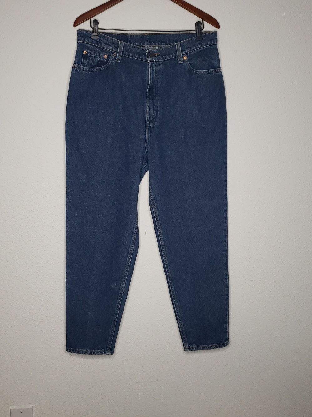 Vintage Levi's 522 100% Cotton Tapered Fit Straight Leg Jeans Size 16 Short USA - Picture 3 of 16